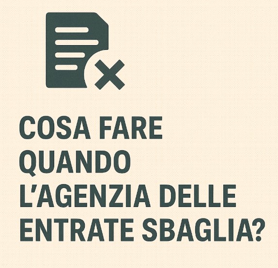 Cosa Fare Quando L Agenzia Delle Entrate Sbaglia 